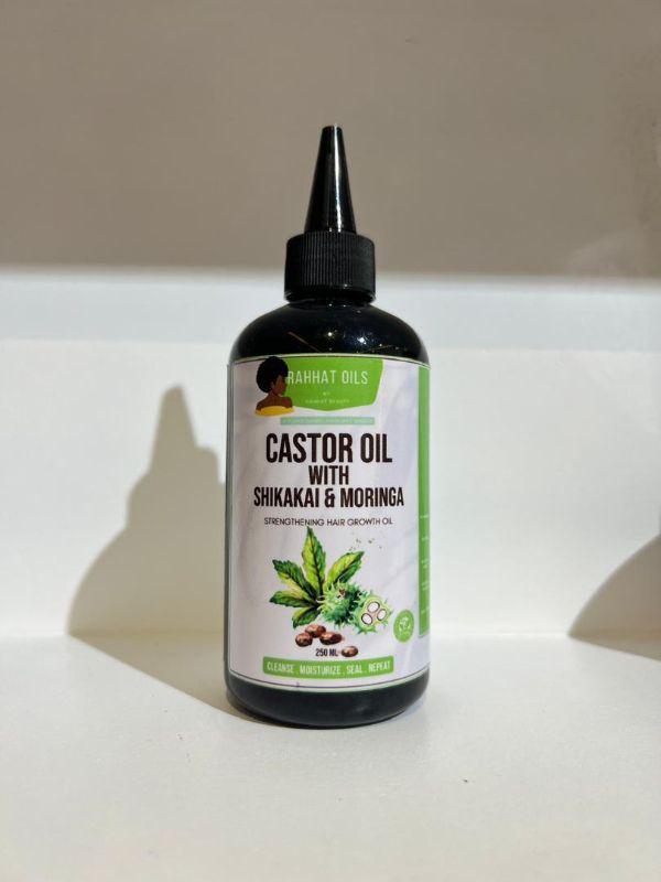 Rahhat Castor Oil with Shikakai & Moringa – Strengthening Hair Growth Oil, 250ml