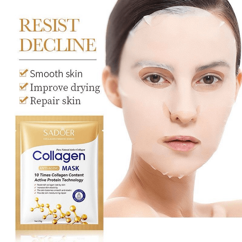 Collagen Sheet Mask - Anti-Aging, Hydrating & Firming Facial Treatment