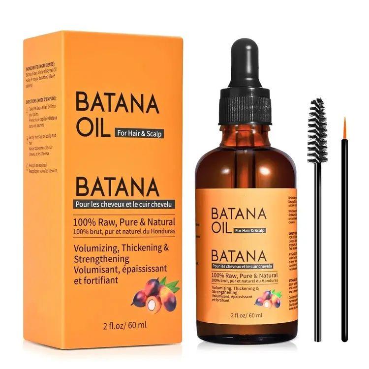 Batana Oil For Hair Growth Organic, 100% Raw Pure & Natural Botana Oil Deeply Nourishing Scalp For Hair Thicker And Stronger 60ml