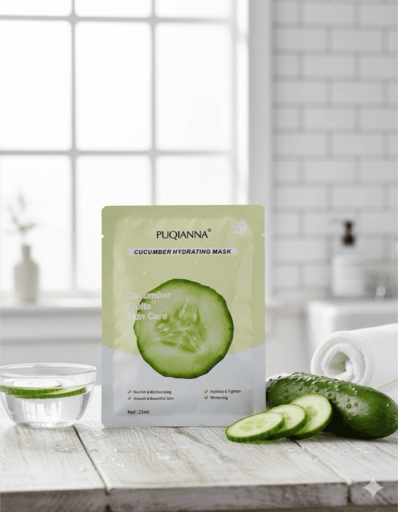 Kifaa Puqianna Cucumber Hydrating Facial Mask
