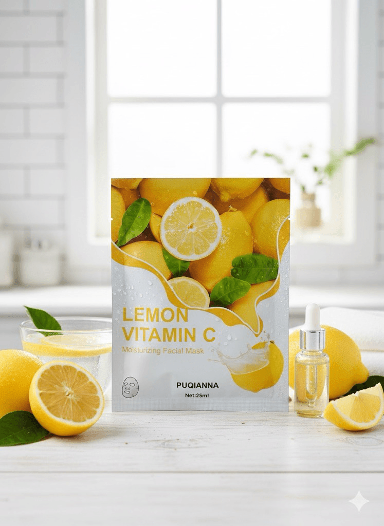 Bidhaa Lemon Vitamin C Moisturizing Facial Mask