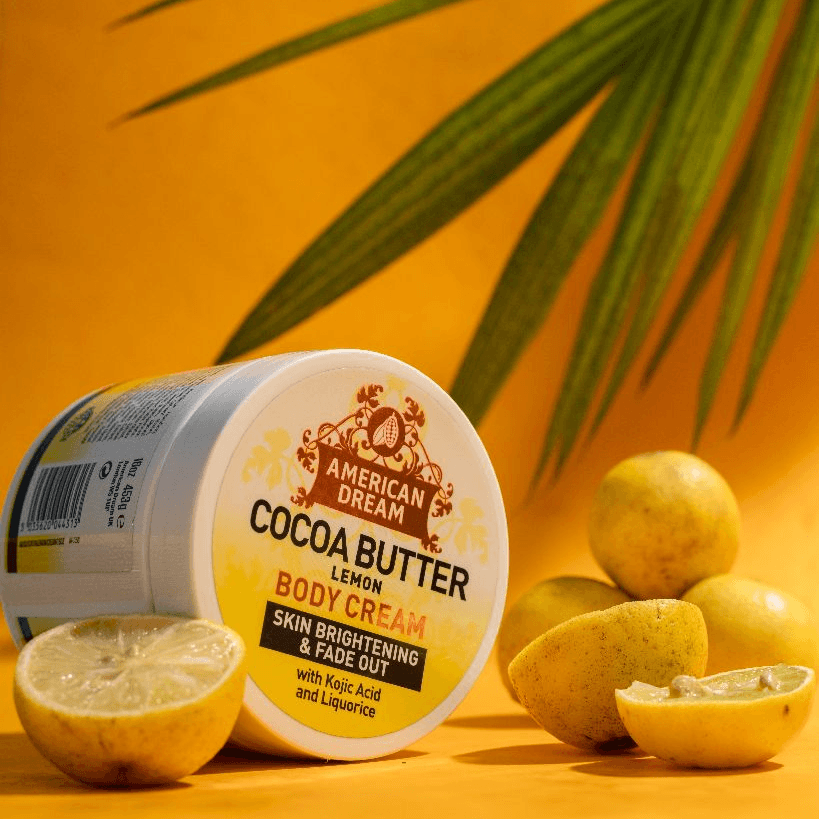 Kifaa AMERICAN DREAM - COCOA BUTTER LEMON BODY CREAM