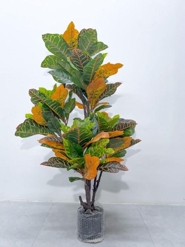 Vifaa Artificial Croton Plant (Codiaeum) – 130cm Tall Multicolor Decorative Indoor Plant