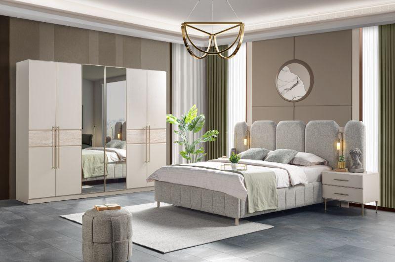 Andora Bed Set – Modern Bedroom Collection with Storage & Mirror