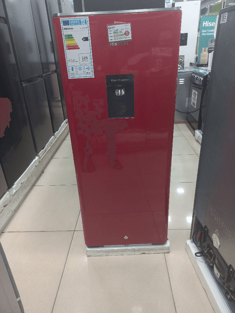 Bidhaa HISENSE FRIDGE H235RRE-WD (Red Color)