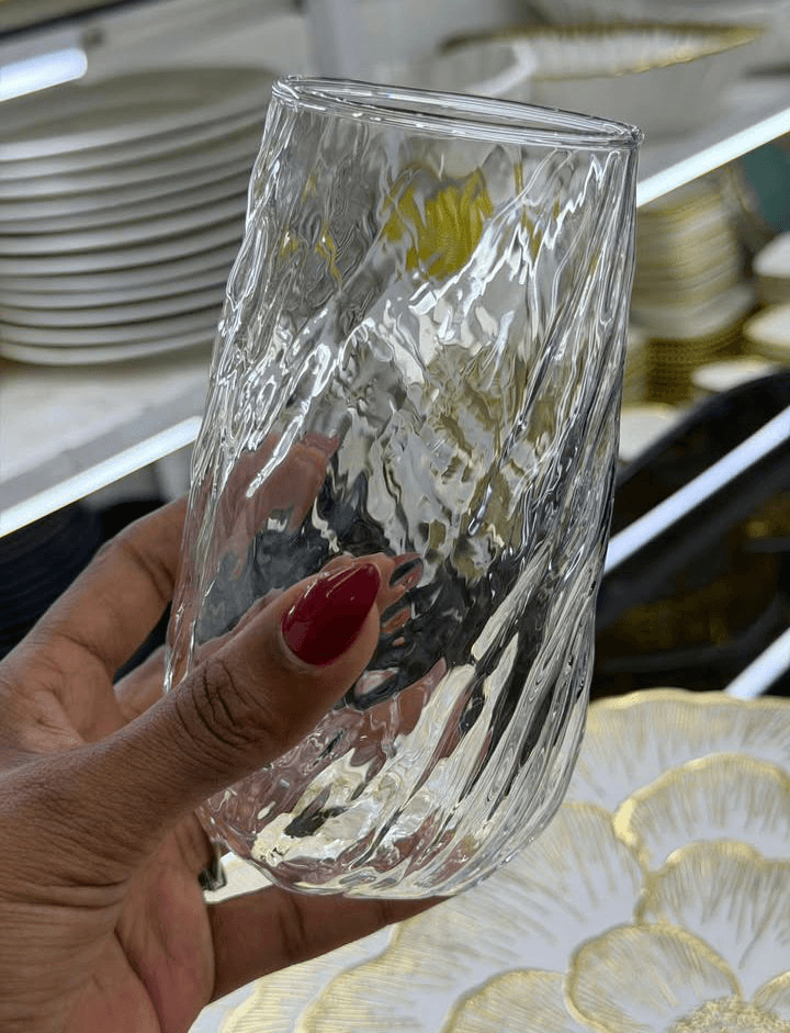 Kifaa Bora Crystal Kioo Tumbler