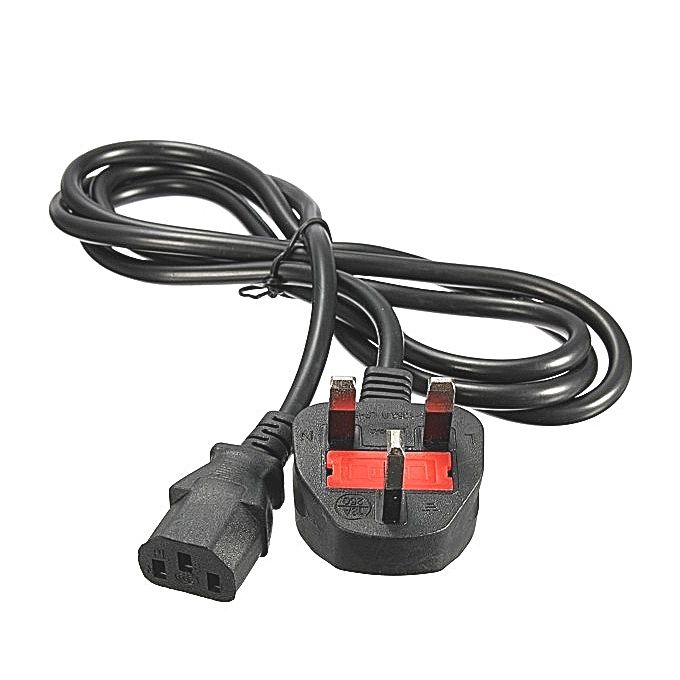 Power Cord Cable Fuse PC Computer Monitor 3 Pin UK