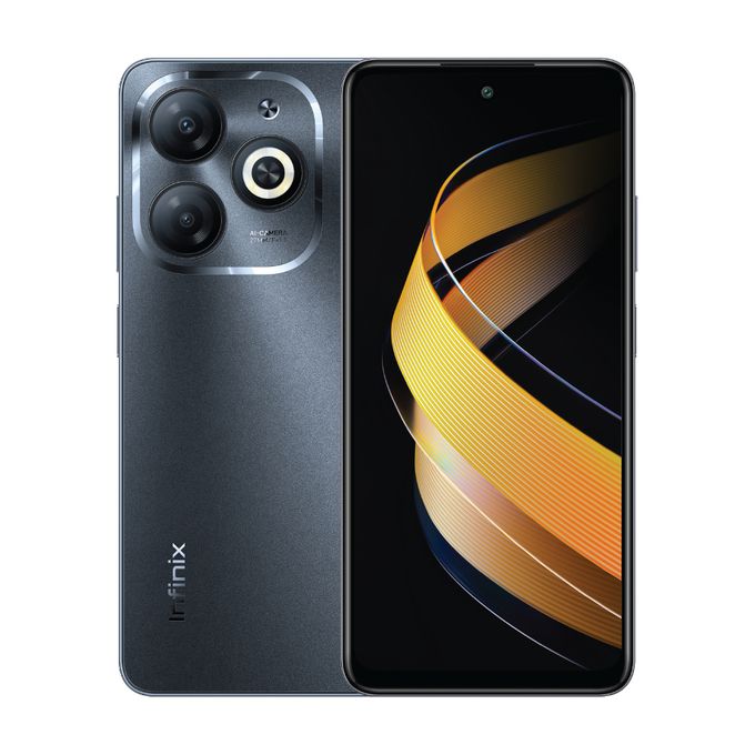 "Infinix Smart 8, 6.6"" HD Display, 6GB RAM  + 64GB ROM, Android 13 (Dual sim) 5000mAh - Black"