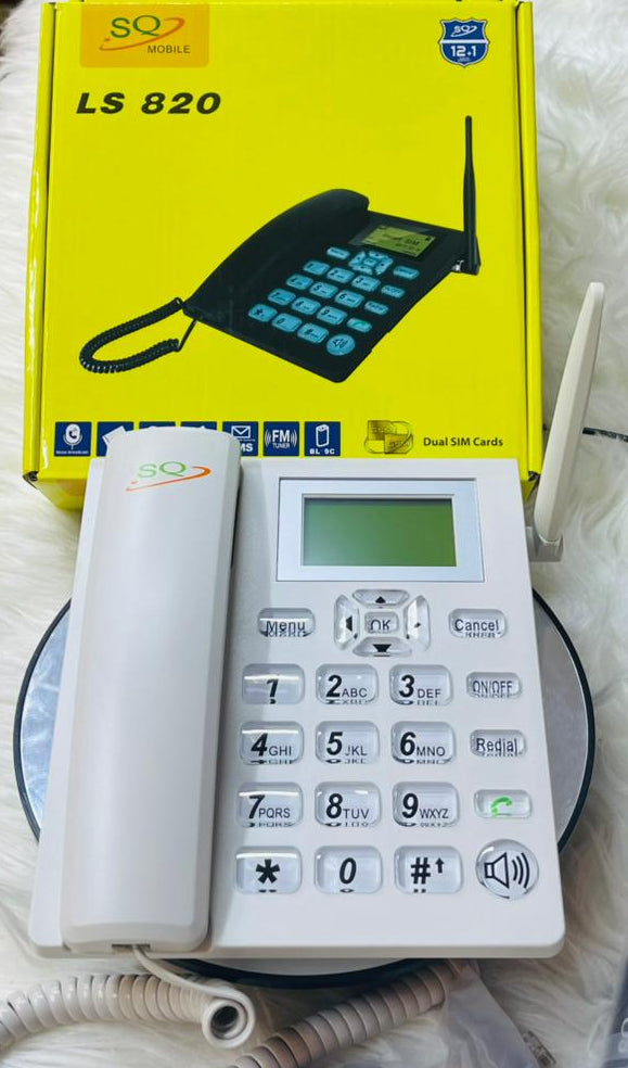 Kifaa "SQ mobile LS820 ""Simu ya mezani"" - White"