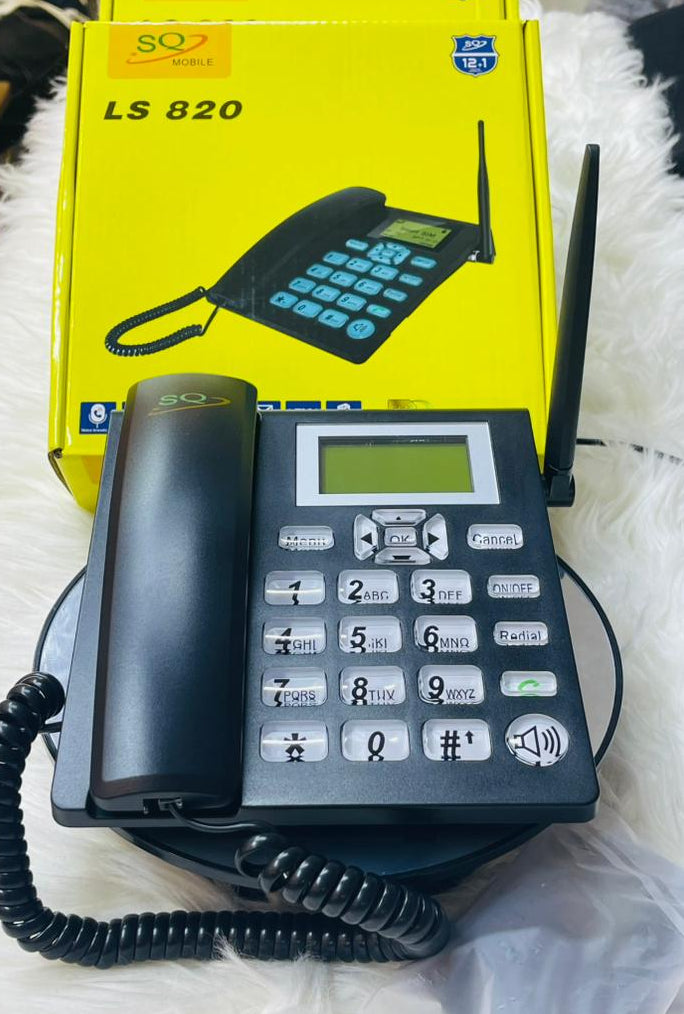 "SQ mobile LS820 ""Simu ya mezani"" - Black"