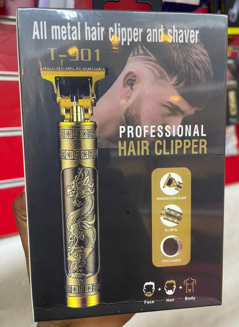 All metal hair clipper and shaver T-901