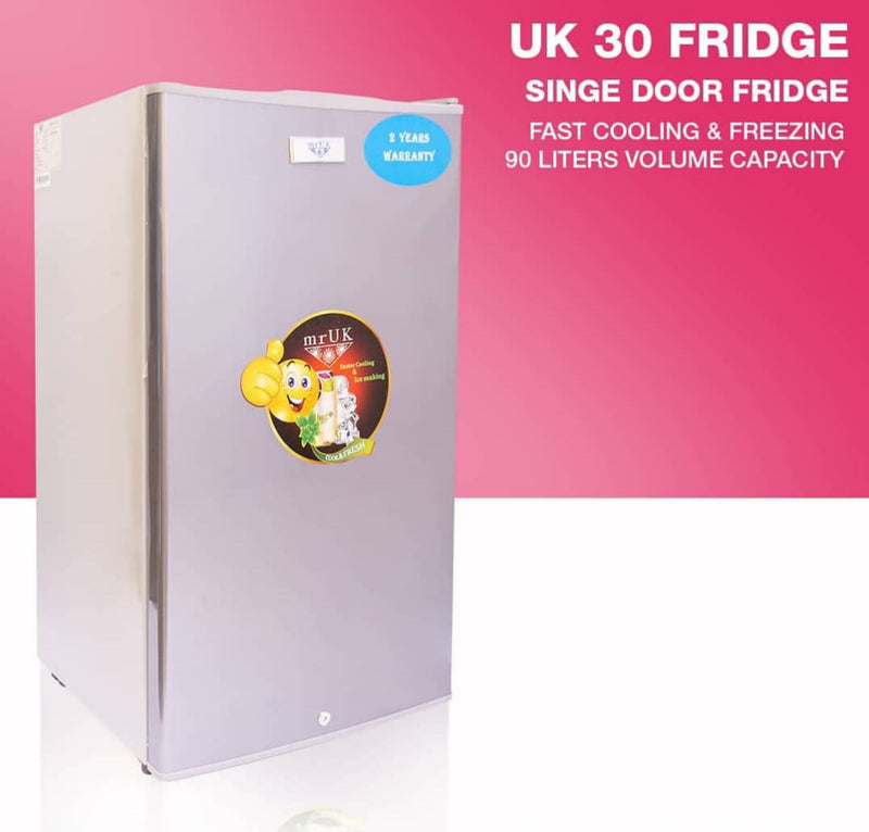 UK 30 Compatible single door 90 Litre fridge