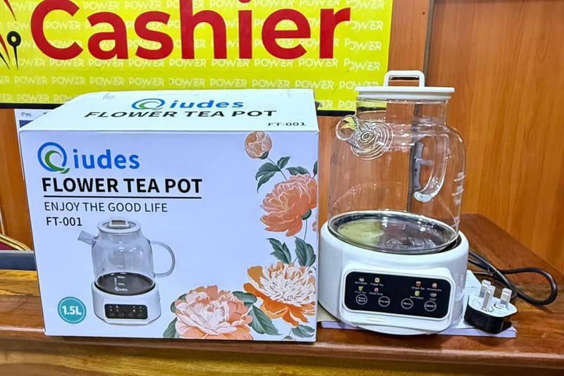 Qiudes Flower Tea Pot 1.5L FT-001