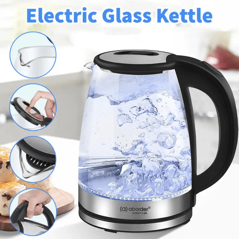 Aborder Transparent Electric Kettle 2L