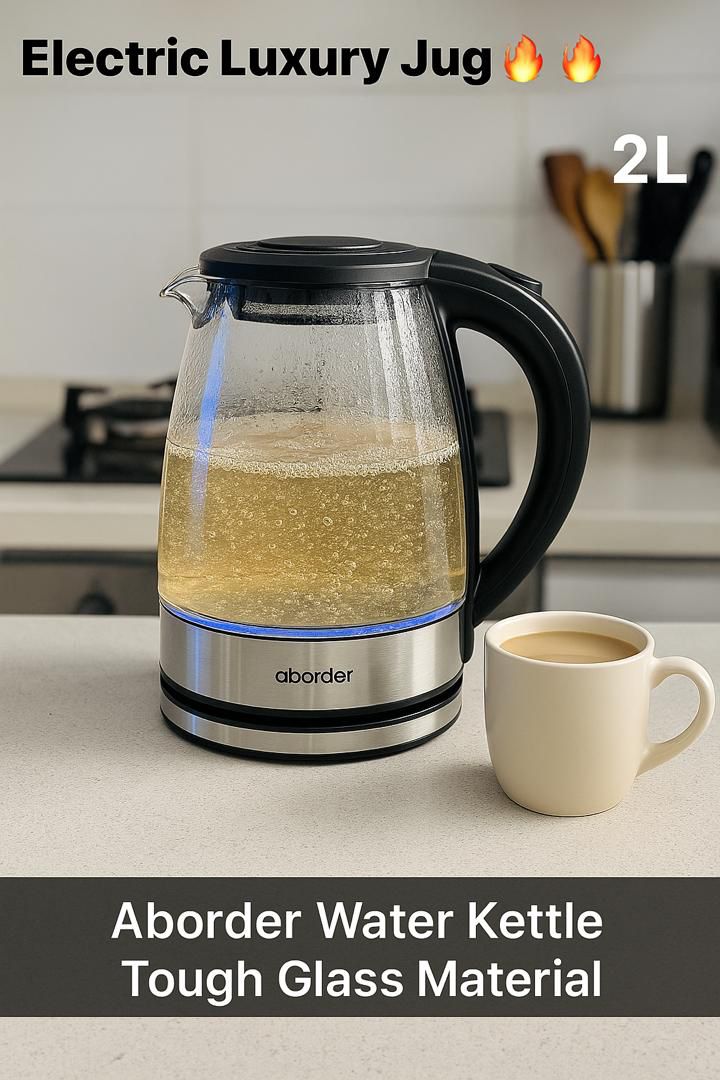 Aborder Glass Kettle 2L