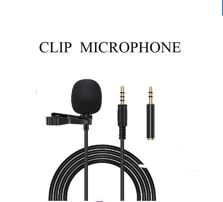 Professional Clip-On Lavalier Microphone for Interviews and Presentations
