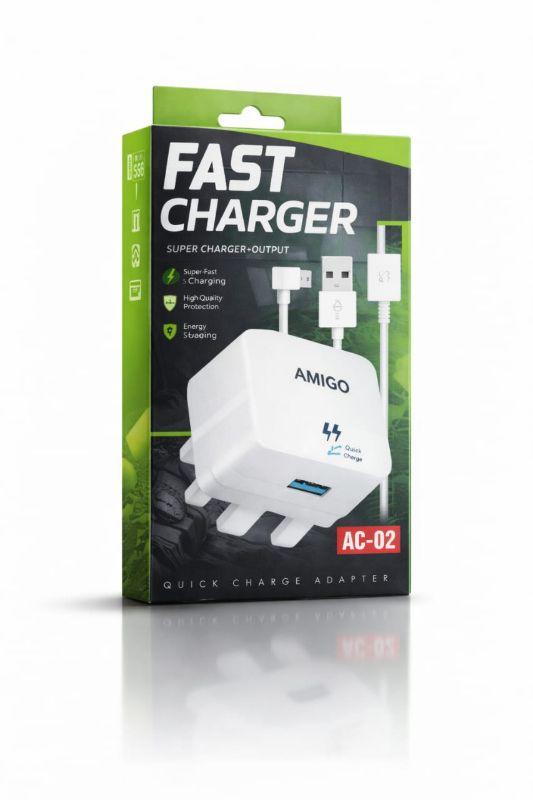 "Amigo AC-02 ""44"" Quick Charge Adapta"