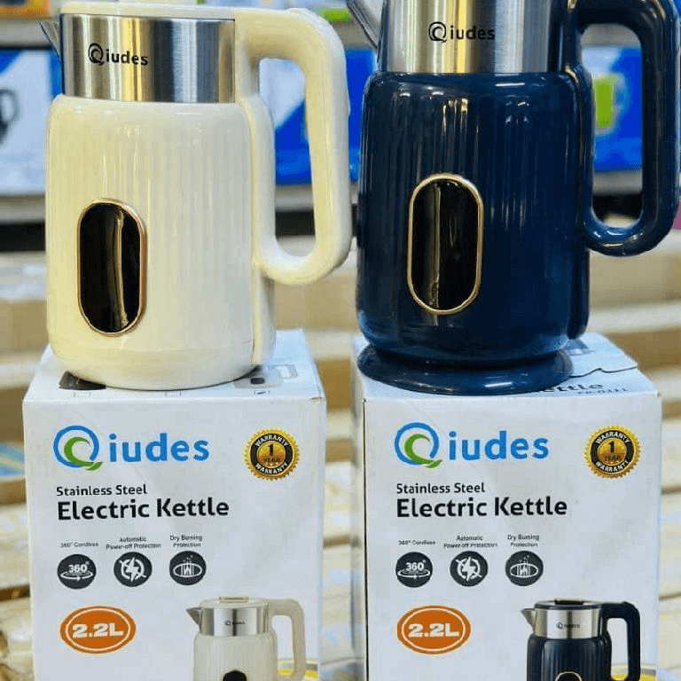 Qiudes Stainless Steel Electric Kettle
