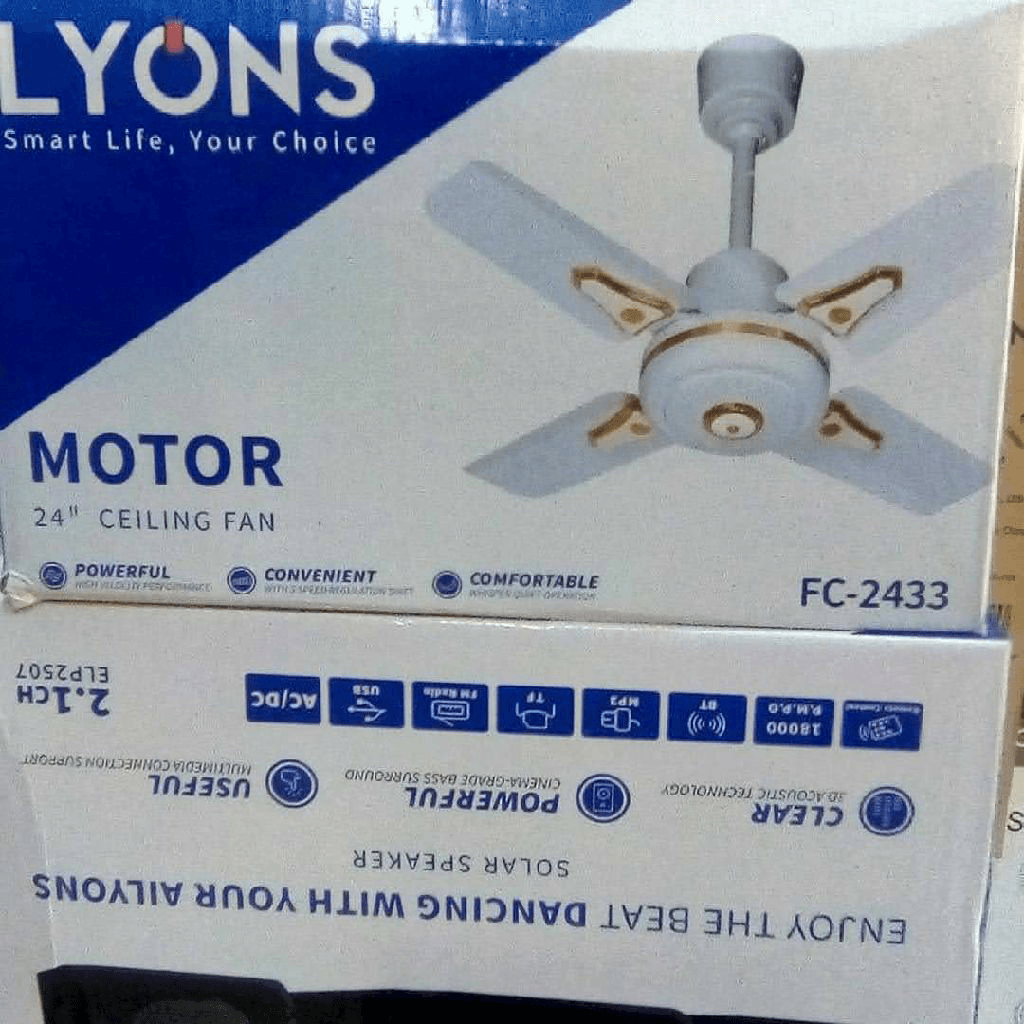 Ailyons 24-Inch Ceiling Fan with Motor - FC-2433