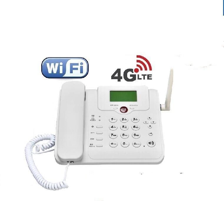 TIANJIE 4G LTE Fixed Bila Waya TeleSimu with Wi-Fi Hotspot
