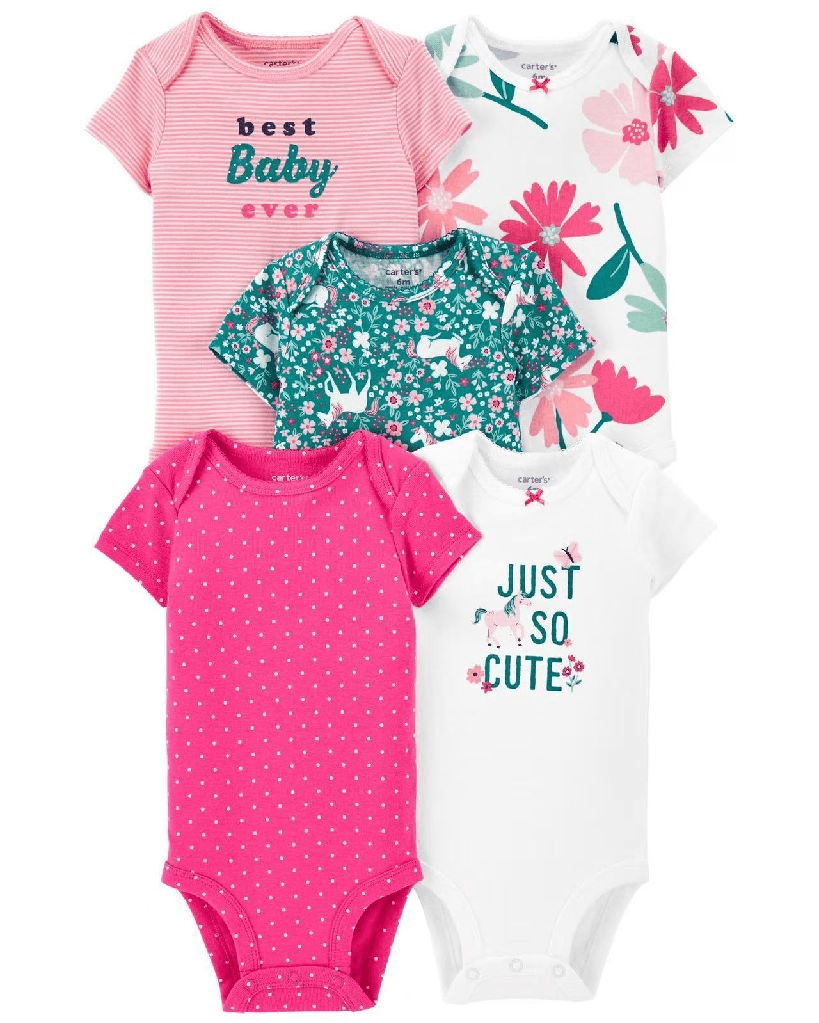 Carters 5pc Romper Set For Girls And Boys