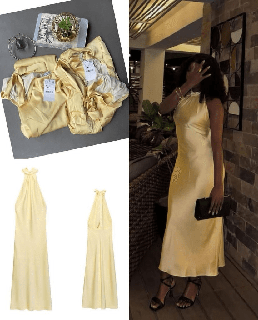 Simu Zara Silk Backless Dress
