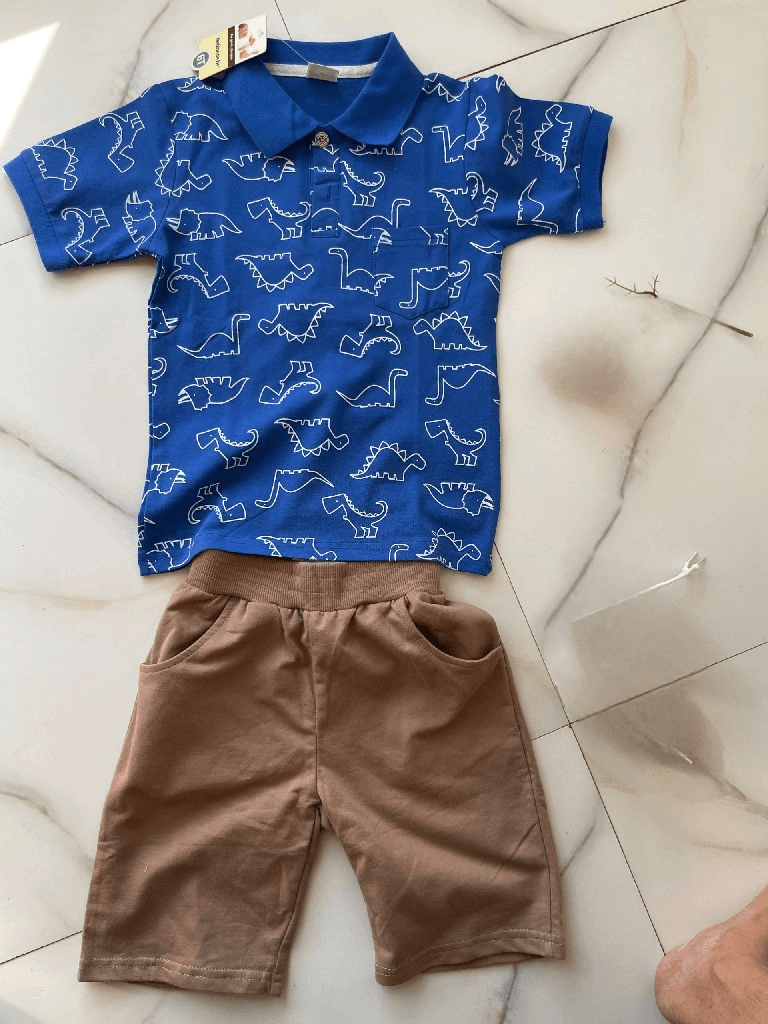 Boys Dinosaur 2 Piece Smart Casual Wear