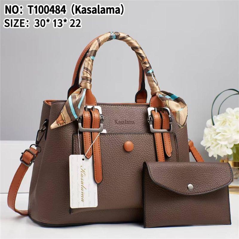 Kasalama Elegant 2-in-1 Structured Handbag & Matching Wallet Set