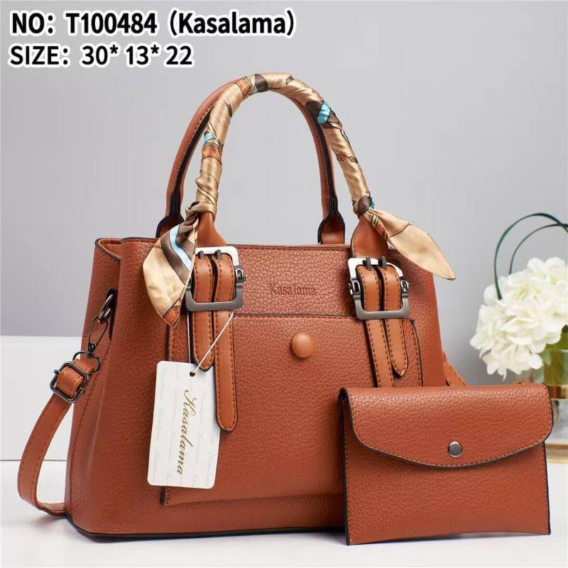 Vifaa Kasalama Elegant 2-in-1 Structured Handbag & Matching Wallet Set