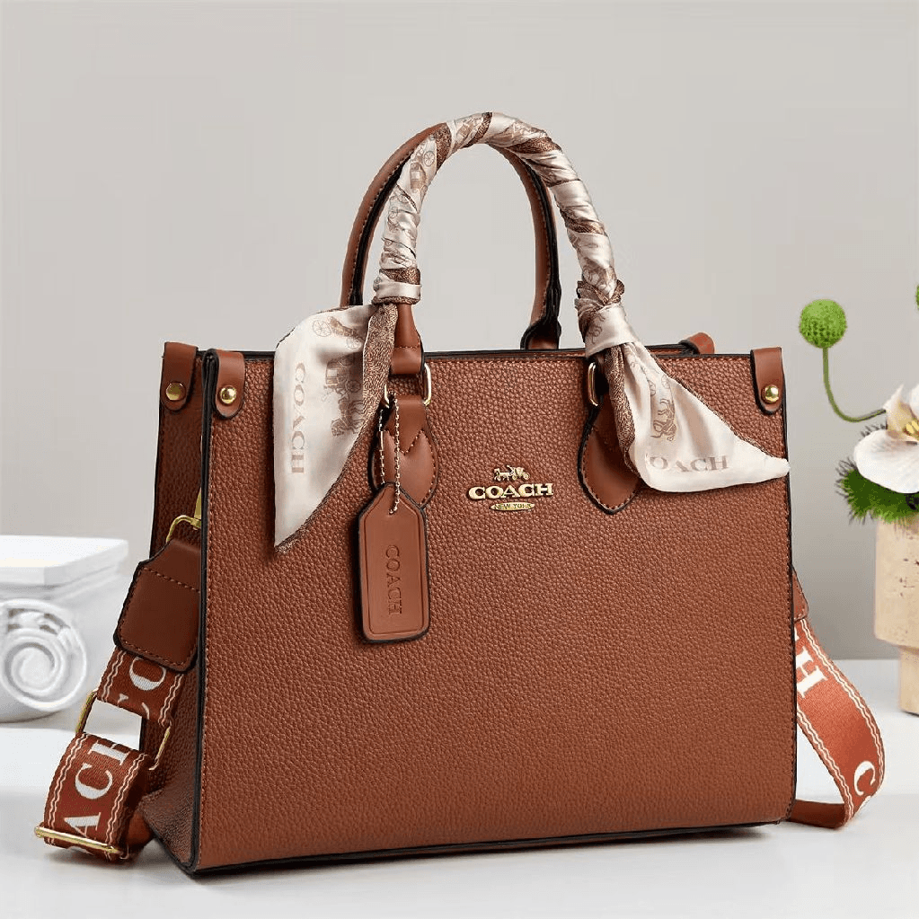 Coach Signature Leather Satchel Handbag