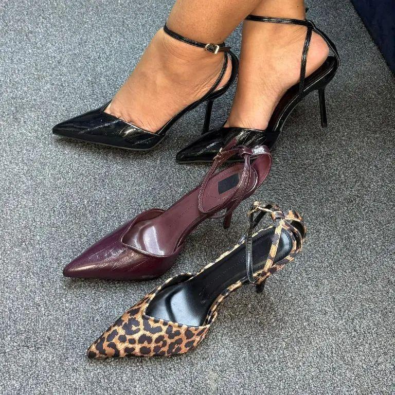 Zara slingback shoes,
