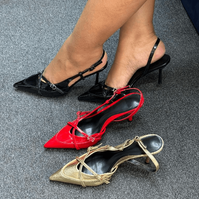 Elegant Patent Leather Stiletto Heels