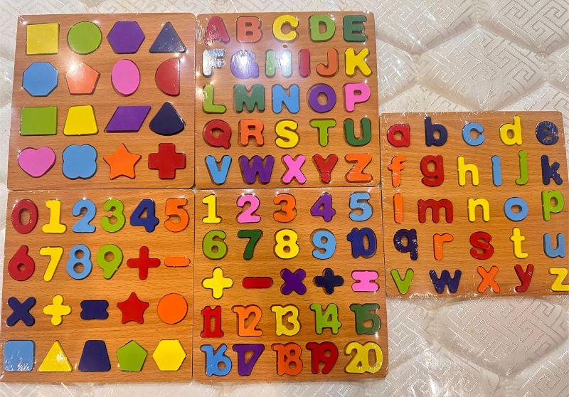 Kompyuta Wooden Educational Puzzle Boards for Toddlers