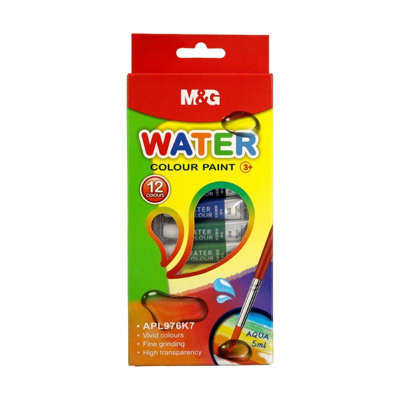 M&G Water Colour Paint Set – 12 Vibrant Shades (APL976K7) | 5ml Tubes for Kids & Students
