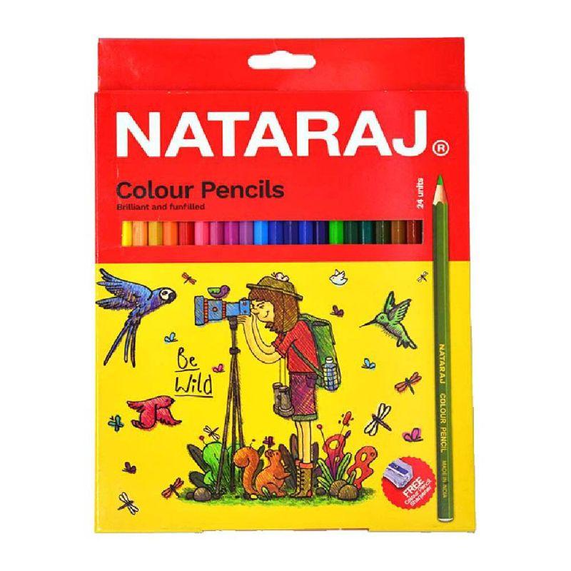 Teknolojia Nataraj Colour Pencils – 12 Brilliant Shades with Free Sharpener